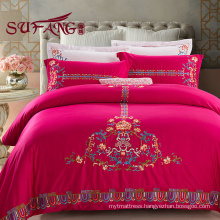 Luxury Comfortable Adult King Size100% Cotton Hotel bedding sets 60s fashion design luxury
